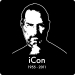 Steve Jobs RIP T-Shirt (iCon 1955-2011)