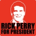 Rick Perry for President Tee (Face,Wht,Black)