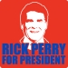 Rick Perry for President Tee (Face,Wht,Royal)