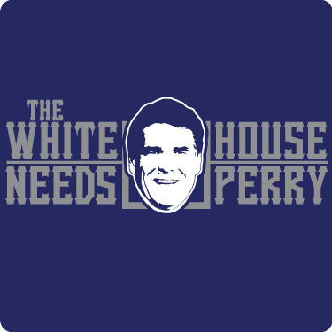 White House Needs Rick Perry T-Shirt (Wht,Grey)