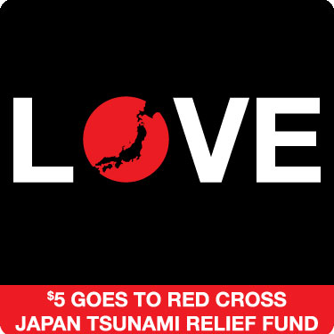 Japan Love Tee - Horz ($5 Benefits Japan via Red Cross)