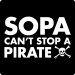Anti Sopa T-Shirt (Can't Stop a Pirate)