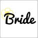 Bride T-Shirt (Flower, Yellow, Blk)
