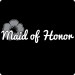 Maid of Honor T-Shirt (Flower, Grey,Wht)