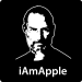 Steve Jobs Apple Resigns T-Shirt (iAmApple, Dark)