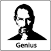 Steve Jobs Apple Resignation T-Shirt (Genius, Light)