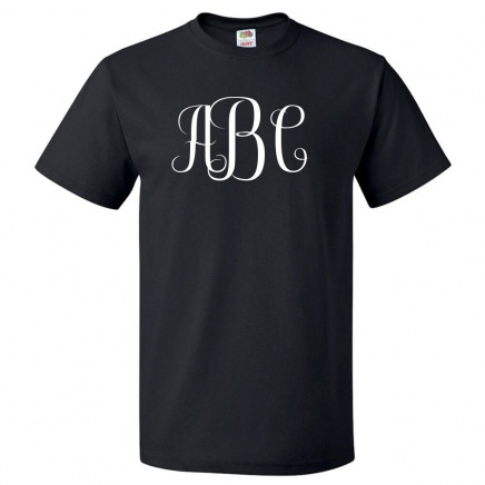 Monogram Tee Shirt Personalized Tee Shirt Gifts for Her 