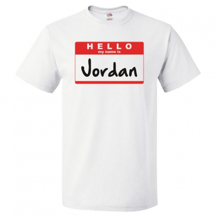 clip Person in charge farm Hello My Name Is Jordan T shirt Tee